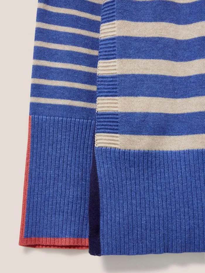 White Stuff KNITWEAR OLIVE STRIPE JUMPER Blue Multi 8211 Women White Stuff KNITWEAR OLIVE STRIPE JUMPER Blue Multi 8211 Women