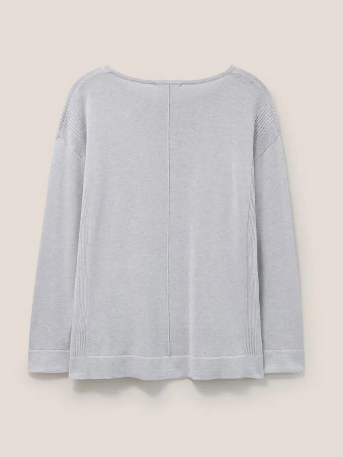 White Stuff KNITWEAR Olivia Crew Neck Jumper Light Grey 8211 Women White Stuff KNITWEAR Olivia Crew Neck Jumper Light Grey 8211 Women