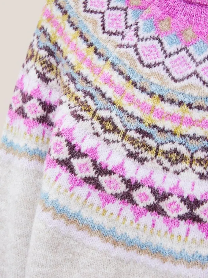 White Stuff KNITWEAR POPPY FAIRISLE JUMPER White Multi 8211 Women White Stuff KNITWEAR POPPY FAIRISLE JUMPER White Multi 8211 Women
