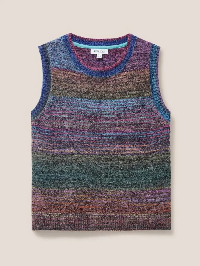 White Stuff KNITWEAR SAKURA TANK Green Multi 8211 Women White Stuff KNITWEAR SAKURA TANK Green Multi 8211 Women