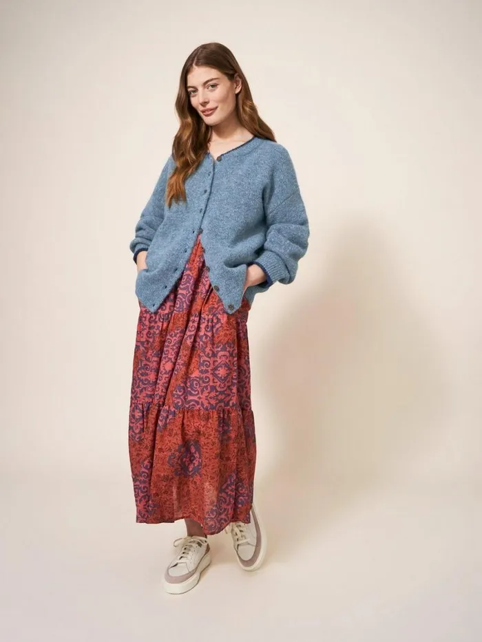 White Stuff KNITWEAR SAVICK BOMBER Mid Blue 8211 Women