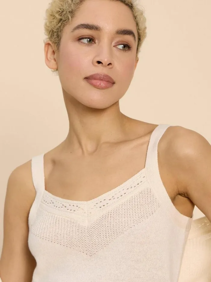 White Stuff KNITWEAR SAXON VEST Natural White 8211 Women White Stuff KNITWEAR SAXON VEST Natural White 8211 Women