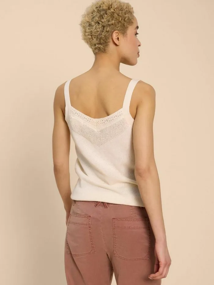 White Stuff KNITWEAR SAXON VEST Natural White 8211 Women White Stuff KNITWEAR SAXON VEST Natural White 8211 Women