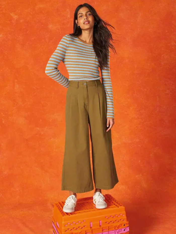 White Stuff KNITWEAR SKINNY RIB JUMPER Green Multi 8211 Women White Stuff KNITWEAR SKINNY RIB JUMPER Green Multi 8211 Women