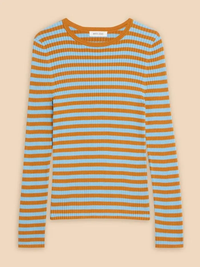 White Stuff KNITWEAR SKINNY RIB JUMPER Green Multi 8211 Women White Stuff KNITWEAR SKINNY RIB JUMPER Green Multi 8211 Women