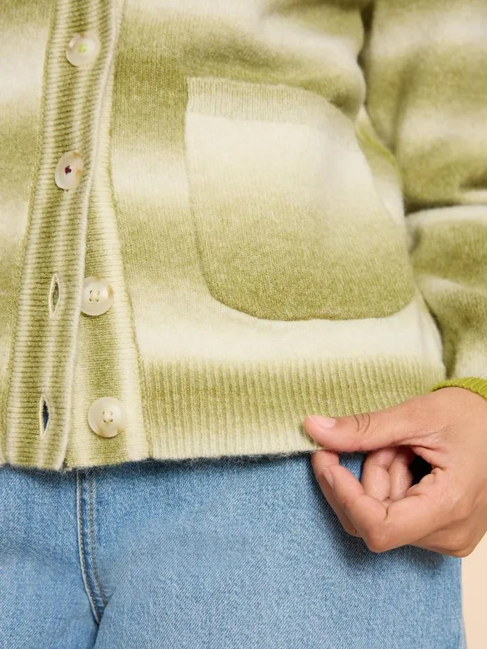 White Stuff KNITWEAR SPACEDYE JAMIE CARDI Green Multi 8211 Women White Stuff KNITWEAR SPACEDYE JAMIE CARDI Green Multi 8211 Women