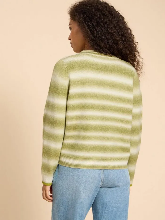 White Stuff KNITWEAR SPACEDYE JAMIE CARDI Green Multi 8211 Women White Stuff KNITWEAR SPACEDYE JAMIE CARDI Green Multi 8211 Women