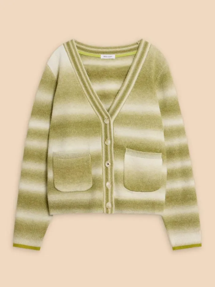 White Stuff KNITWEAR SPACEDYE JAMIE CARDI Green Multi 8211 Women White Stuff KNITWEAR SPACEDYE JAMIE CARDI Green Multi 8211 Women