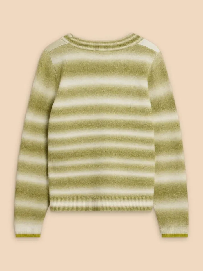 White Stuff KNITWEAR SPACEDYE JAMIE CARDI Green Multi 8211 Women White Stuff KNITWEAR SPACEDYE JAMIE CARDI Green Multi 8211 Women