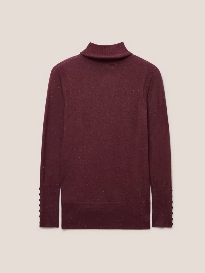 White Stuff KNITWEAR SPARKLE ROLL NECK JUMPER Dk Plum 8211 Women White Stuff KNITWEAR SPARKLE ROLL NECK JUMPER Dk Plum 8211 Women