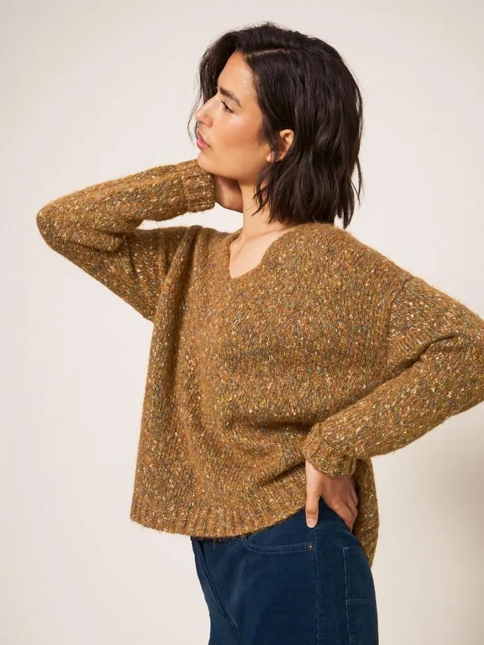 White Stuff KNITWEAR TEXTURE JUMPER Brown Multi 8211 Women White Stuff KNITWEAR TEXTURE JUMPER Brown Multi 8211 Women