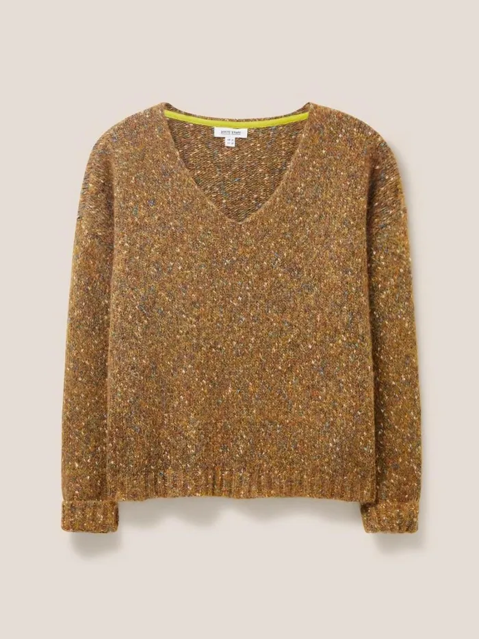 White Stuff KNITWEAR TEXTURE JUMPER Brown Multi 8211 Women White Stuff KNITWEAR TEXTURE JUMPER Brown Multi 8211 Women