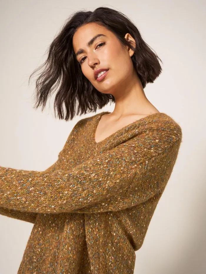 White Stuff KNITWEAR TEXTURE JUMPER Brown Multi 8211 Women White Stuff KNITWEAR TEXTURE JUMPER Brown Multi 8211 Women
