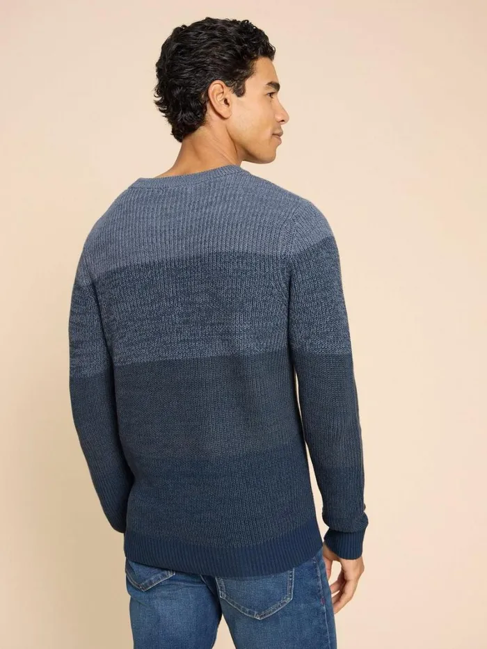 White Stuff KNITWEAR Twisted Colourblock Jumper Blue Multi 8211 Men White Stuff KNITWEAR Twisted Colourblock Jumper Blue Multi 8211 Men