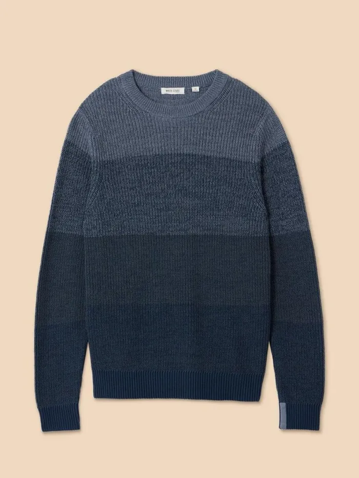 White Stuff KNITWEAR Twisted Colourblock Jumper Blue Multi 8211 Men White Stuff KNITWEAR Twisted Colourblock Jumper Blue Multi 8211 Men