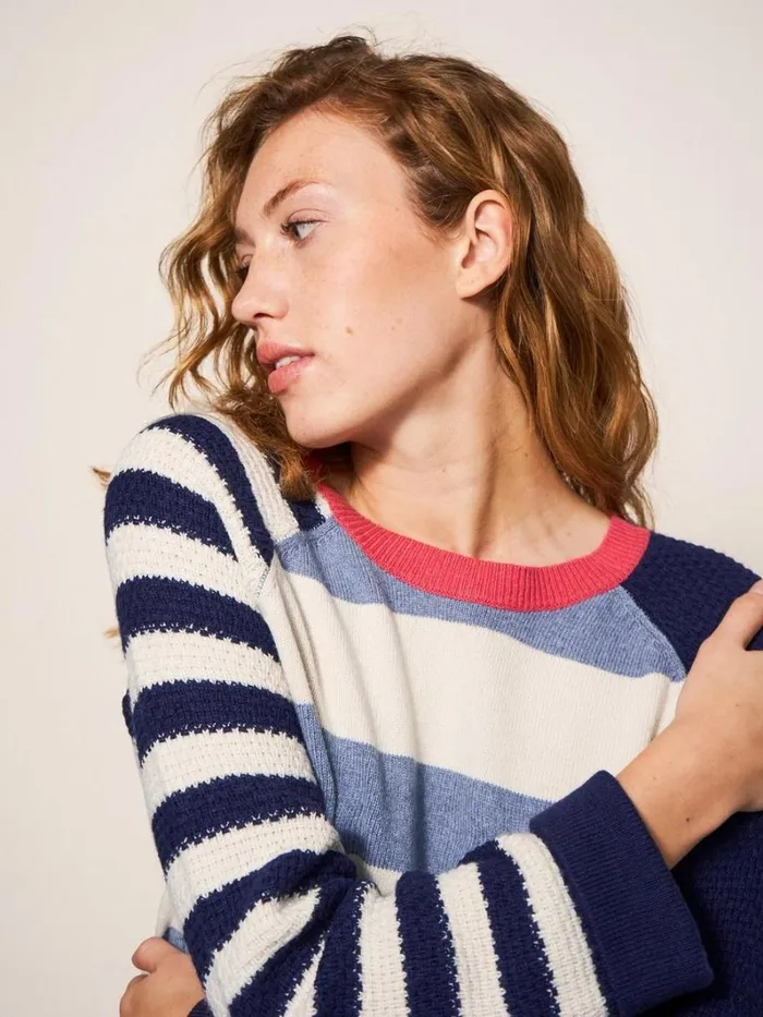 White Stuff KNITWEAR TYNE STRIPE JUMPER Teal Multi 8211 Women White Stuff KNITWEAR TYNE STRIPE JUMPER Teal Multi 8211 Women