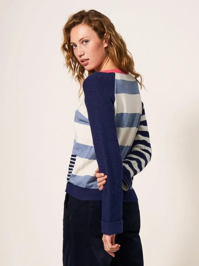 White Stuff KNITWEAR TYNE STRIPE JUMPER Teal Multi 8211 Women White Stuff KNITWEAR TYNE STRIPE JUMPER Teal Multi 8211 Women