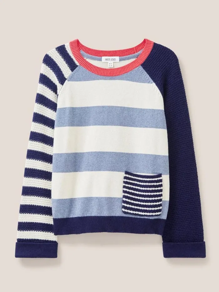 White Stuff KNITWEAR TYNE STRIPE JUMPER Teal Multi 8211 Women White Stuff KNITWEAR TYNE STRIPE JUMPER Teal Multi 8211 Women