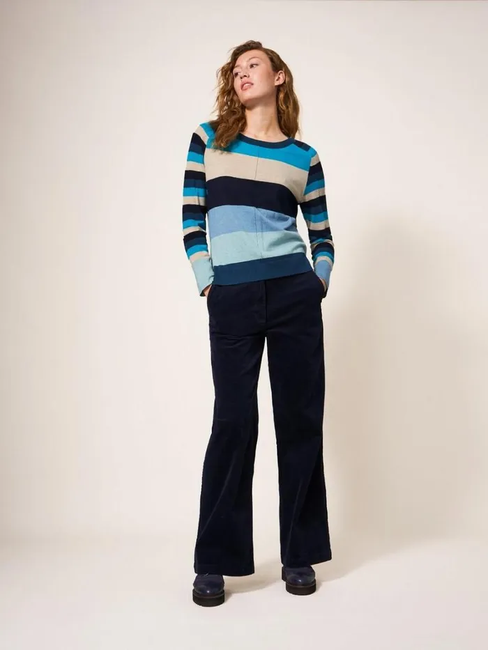 White Stuff KNITWEAR URBAN COLOURBLOCK JUMPER Teal Multi 8211 Women White Stuff KNITWEAR URBAN COLOURBLOCK JUMPER Teal Multi 8211 Women