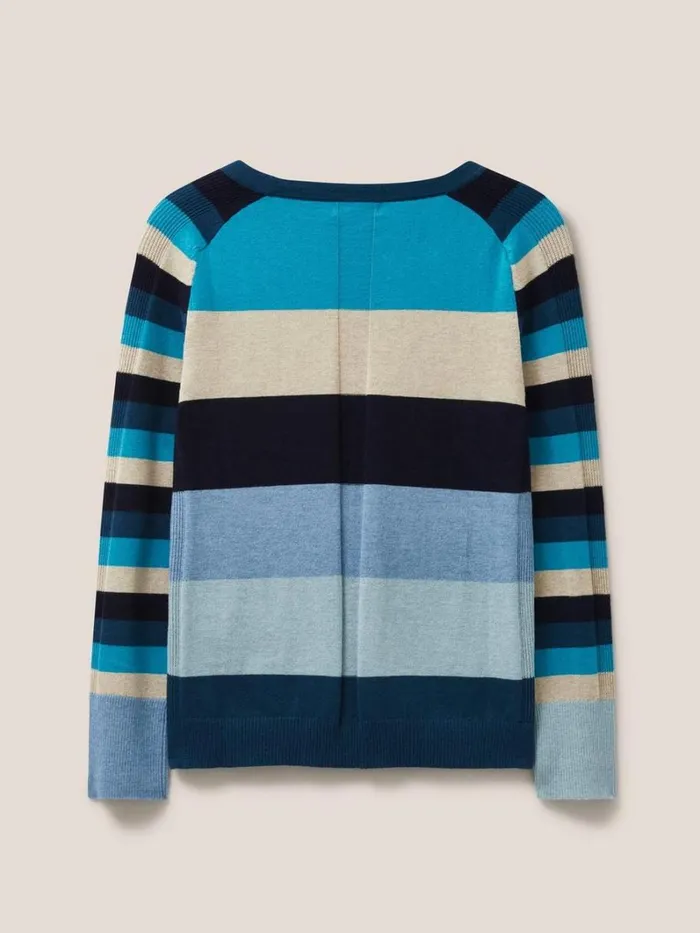 White Stuff KNITWEAR URBAN COLOURBLOCK JUMPER Teal Multi 8211 Women White Stuff KNITWEAR URBAN COLOURBLOCK JUMPER Teal Multi 8211 Women