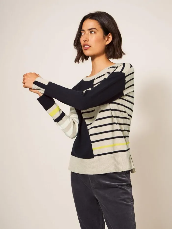White Stuff KNITWEAR URBAN HEART JUMPER Natural Multi 8211 Women White Stuff KNITWEAR URBAN HEART JUMPER Natural Multi 8211 Women