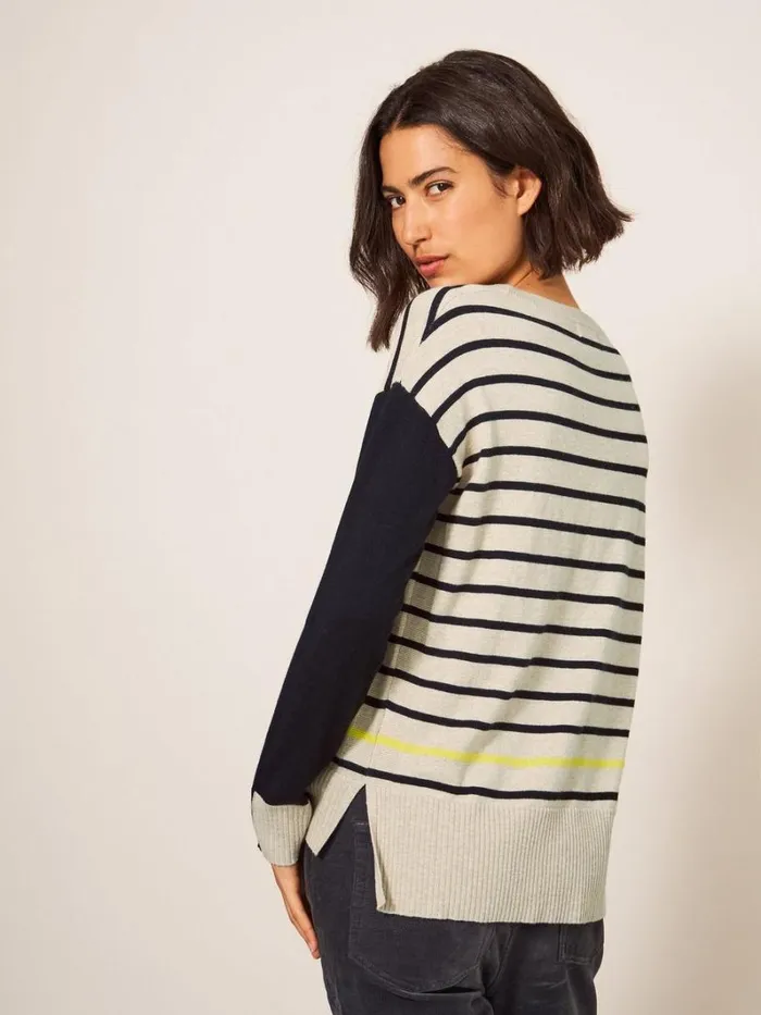 White Stuff KNITWEAR URBAN HEART JUMPER Natural Multi 8211 Women White Stuff KNITWEAR URBAN HEART JUMPER Natural Multi 8211 Women