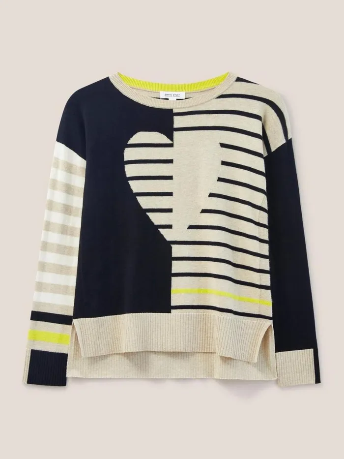 White Stuff KNITWEAR URBAN HEART JUMPER Natural Multi 8211 Women White Stuff KNITWEAR URBAN HEART JUMPER Natural Multi 8211 Women