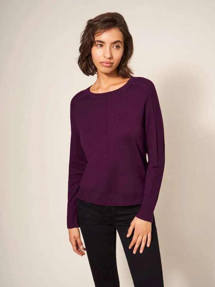White Stuff KNITWEAR URBAN JUMPER Dk Plum 8211 Women White Stuff KNITWEAR URBAN JUMPER Dk Plum 8211 Women