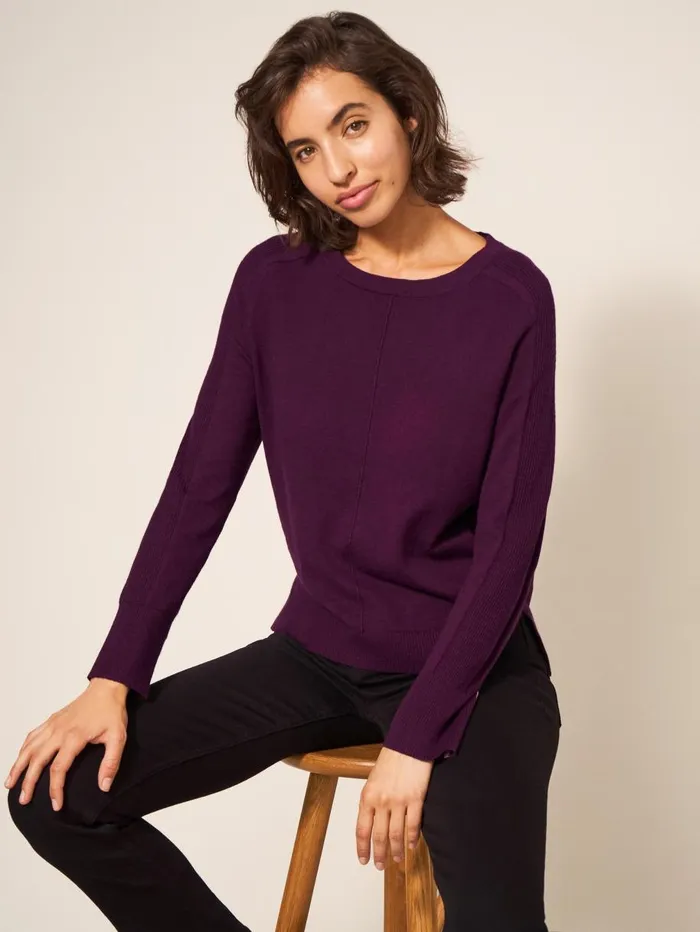 White Stuff KNITWEAR URBAN JUMPER Dk Plum 8211 Women White Stuff KNITWEAR URBAN JUMPER Dk Plum 8211 Women