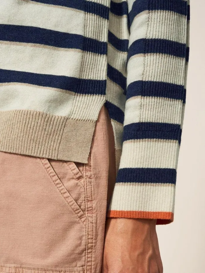White Stuff KNITWEAR Urban Stripe Jumper Natural Multi 8211 Women White Stuff KNITWEAR Urban Stripe Jumper Natural Multi 8211 Women
