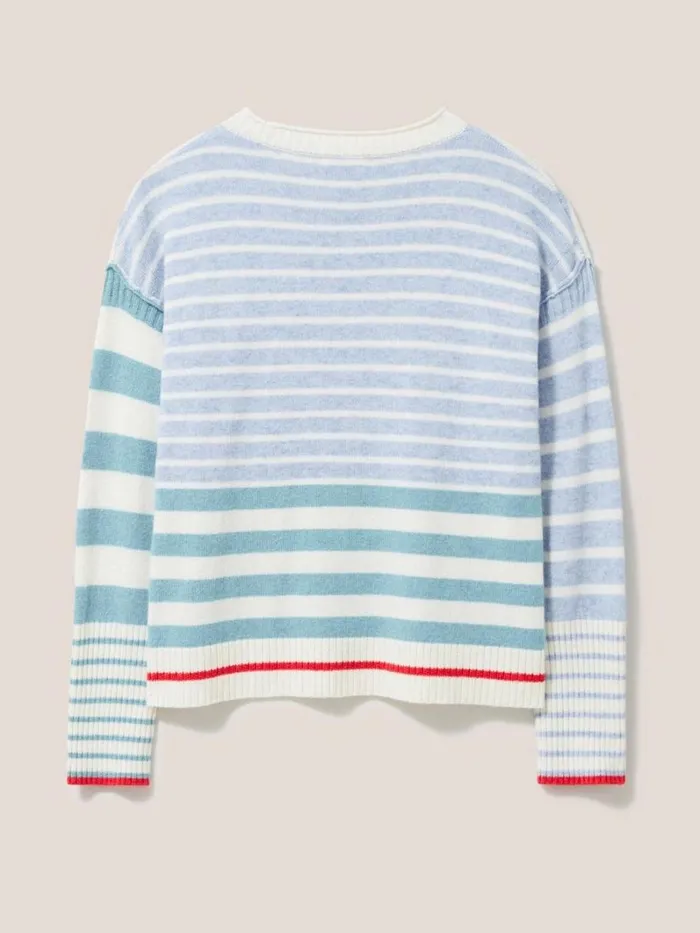 White Stuff KNITWEAR Urban Stripe Jumper Natural Multi 8211 Women White Stuff KNITWEAR Urban Stripe Jumper Natural Multi 8211 Women
