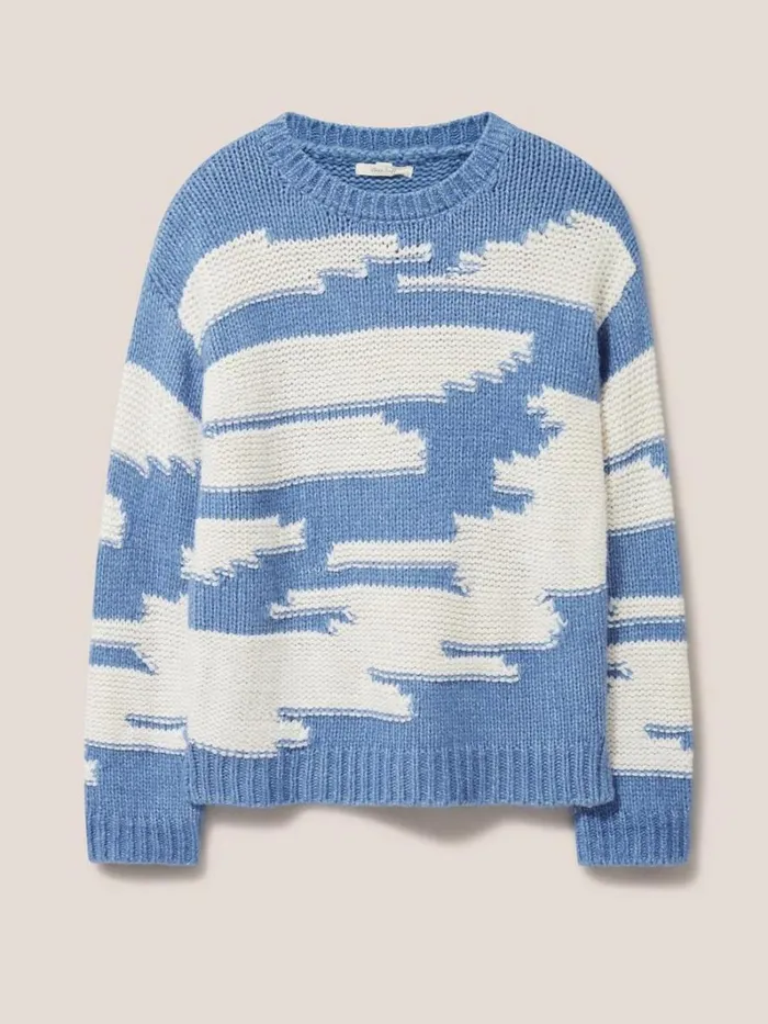 White Stuff KNITWEAR WAVE JUMPER Blue Multi 8211 Women White Stuff KNITWEAR WAVE JUMPER Blue Multi 8211 Women
