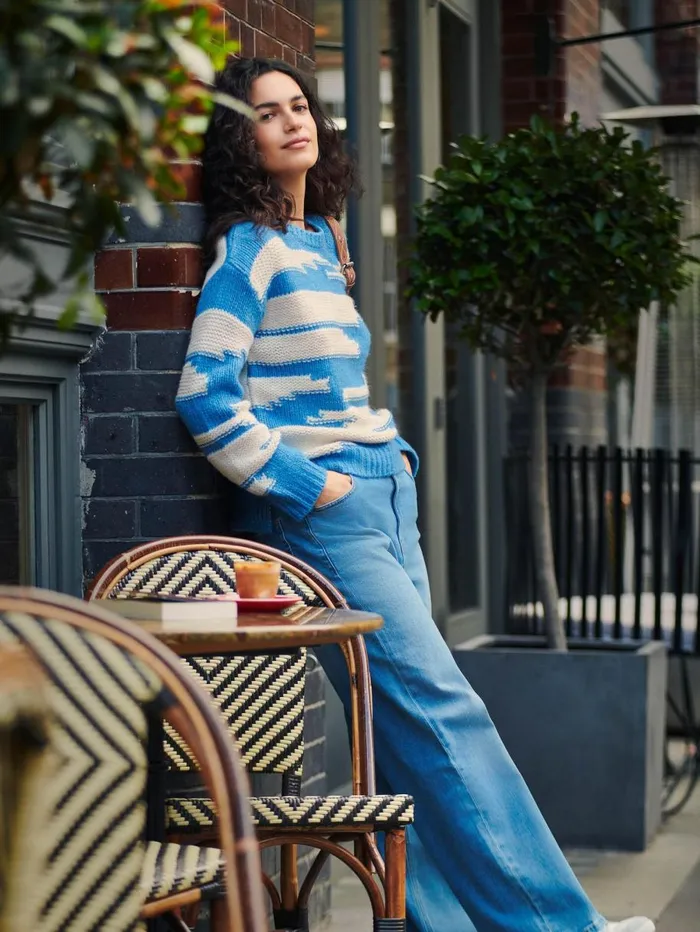White Stuff KNITWEAR WAVE JUMPER Blue Multi 8211 Women White Stuff KNITWEAR WAVE JUMPER Blue Multi 8211 Women