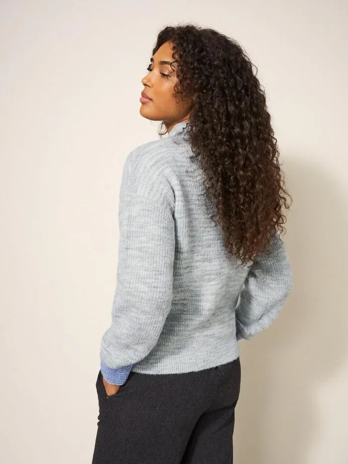 White Stuff KNITWEAR WEEKEND BOMBER Grey Marl 8211 Women White Stuff KNITWEAR WEEKEND BOMBER Grey Marl 8211 Women
