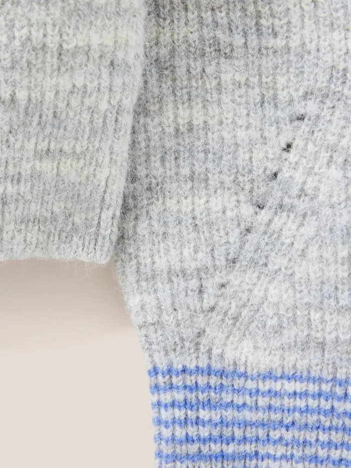 White Stuff KNITWEAR WEEKEND BOMBER Grey Marl 8211 Women White Stuff KNITWEAR WEEKEND BOMBER Grey Marl 8211 Women