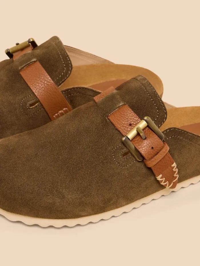 White Stuff MULES Myrtle Suede Slip On Mule Khaki Green 8211 Women White Stuff MULES Myrtle Suede Slip On Mule Khaki Green 8211 Women