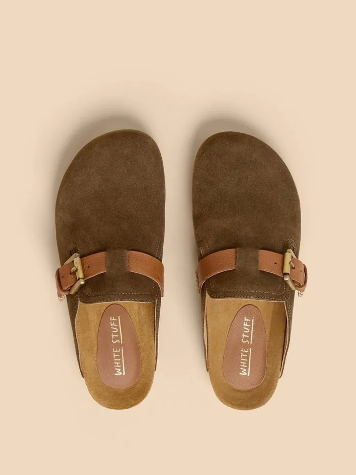 White Stuff MULES Myrtle Suede Slip On Mule Khaki Green 8211 Women White Stuff MULES Myrtle Suede Slip On Mule Khaki Green 8211 Women