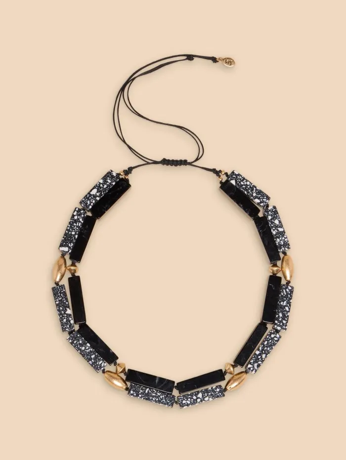 White Stuff NECKLACES Ana Double Layer Necklace Black Multi 8211 Women White Stuff NECKLACES Ana Double Layer Necklace Black Multi 8211 Women