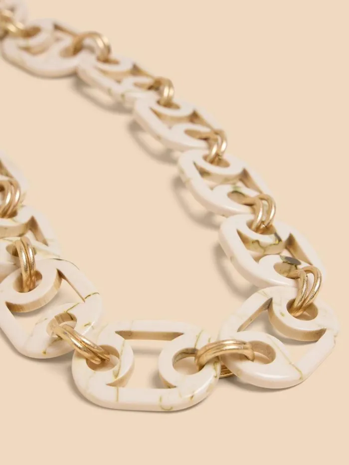 White Stuff NECKLACES Ema Resin Chain Necklace Natural Multi 8211 Women