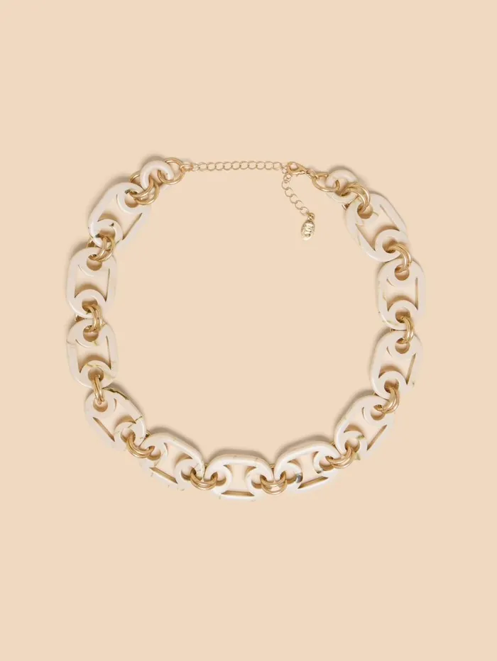 White Stuff NECKLACES Ema Resin Chain Necklace Natural Multi 8211 Women White Stuff NECKLACES Ema Resin Chain Necklace Natural Multi 8211 Women