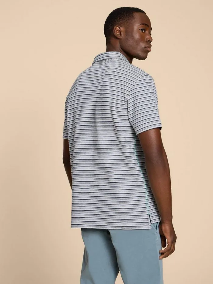 White Stuff POLO SHIRTS Grange Stripe Polo White Multi 8211 Men White Stuff POLO SHIRTS Grange Stripe Polo White Multi 8211 Men
