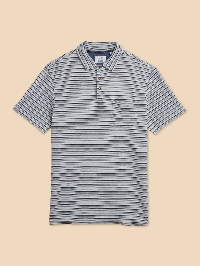 White Stuff POLO SHIRTS Grange Stripe Polo White Multi 8211 Men White Stuff POLO SHIRTS Grange Stripe Polo White Multi 8211 Men