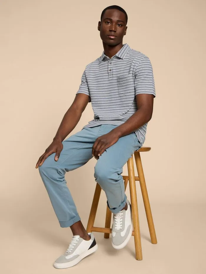 White Stuff POLO SHIRTS Grange Stripe Polo White Multi 8211 Men White Stuff POLO SHIRTS Grange Stripe Polo White Multi 8211 Men