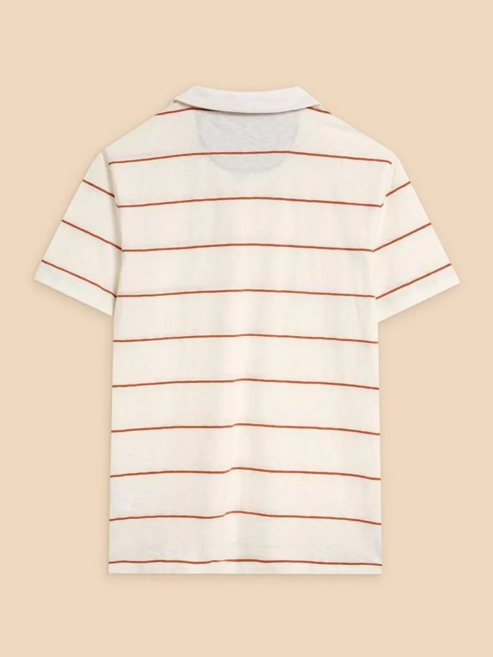 White Stuff POLO SHIRTS Jacquard Stripe Polo Natural Multi 8211 Men White Stuff POLO SHIRTS Jacquard Stripe Polo Natural Multi 8211 Men
