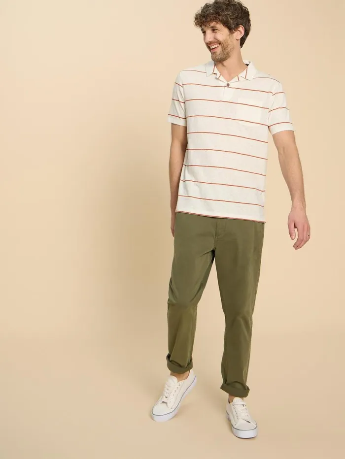 White Stuff POLO SHIRTS Jacquard Stripe Polo Natural Multi 8211 Men White Stuff POLO SHIRTS Jacquard Stripe Polo Natural Multi 8211 Men