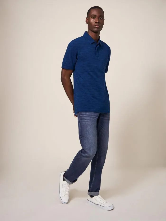 White Stuff POLO SHIRTS Spacedye Polo Dark Navy 8211 Men White Stuff POLO SHIRTS Spacedye Polo Dark Navy 8211 Men