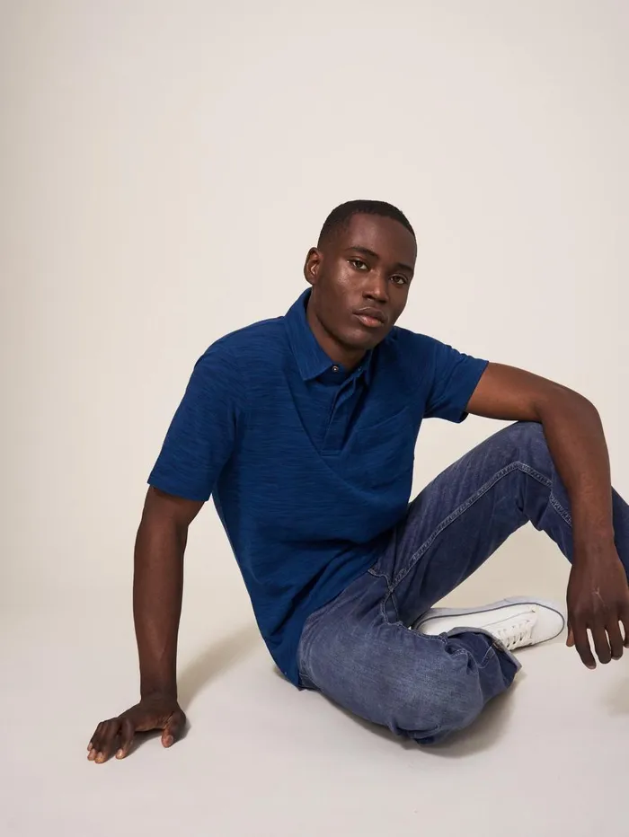 White Stuff POLO SHIRTS Spacedye Polo Dark Navy 8211 Men White Stuff POLO SHIRTS Spacedye Polo Dark Navy 8211 Men