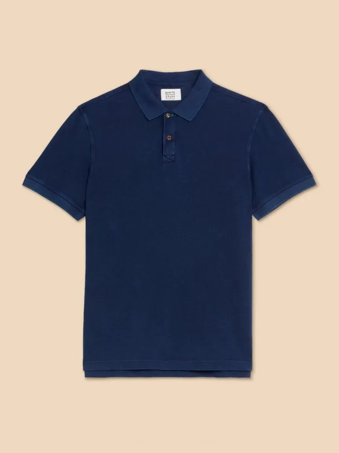 White Stuff POLO SHIRTS Utility Polo Deep Blue 8211 Men White Stuff POLO SHIRTS Utility Polo Deep Blue 8211 Men