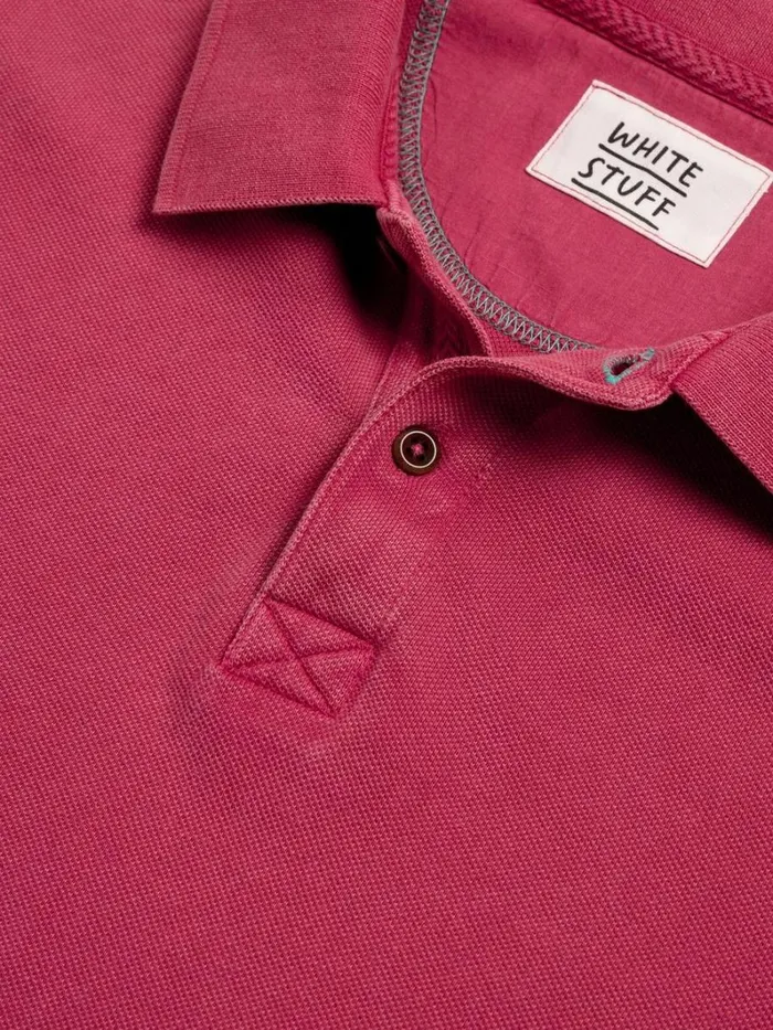 White Stuff POLO SHIRTS Utility Polo Deep Pink 8211 Men White Stuff POLO SHIRTS Utility Polo Deep Pink 8211 Men