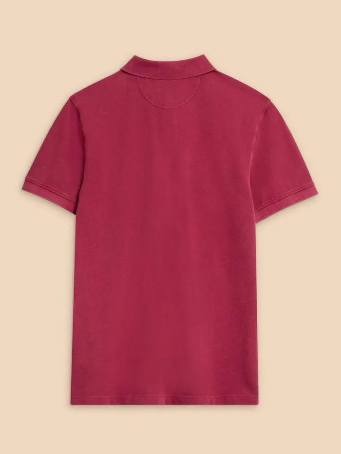 White Stuff POLO SHIRTS Utility Polo Deep Pink 8211 Men White Stuff POLO SHIRTS Utility Polo Deep Pink 8211 Men